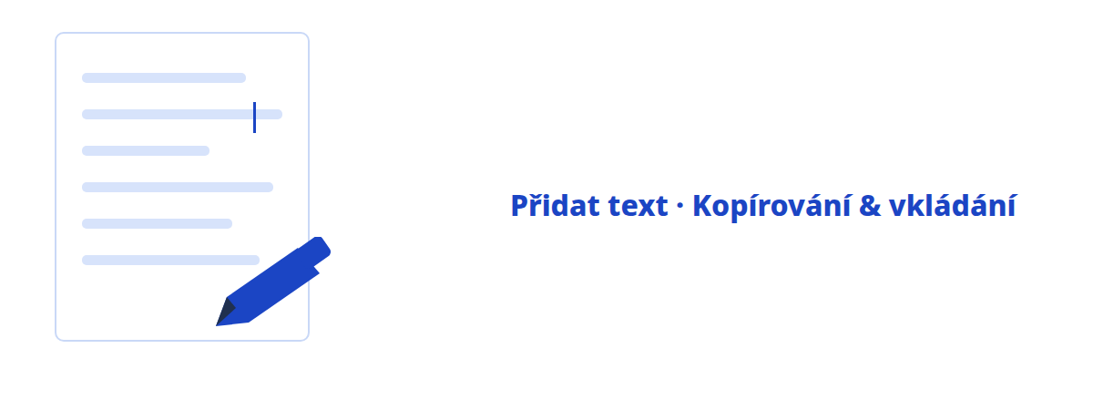 Přímá úprava textu