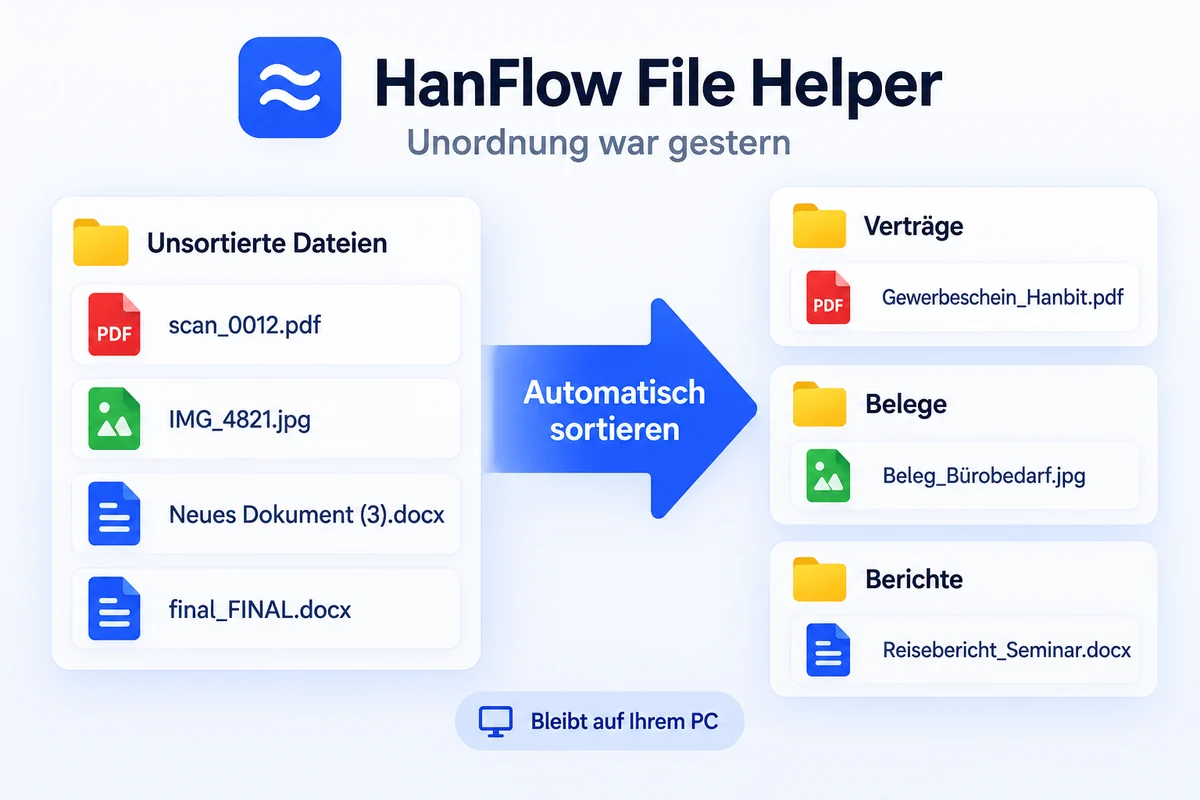 Startbildschirm von HanFlow File Helper