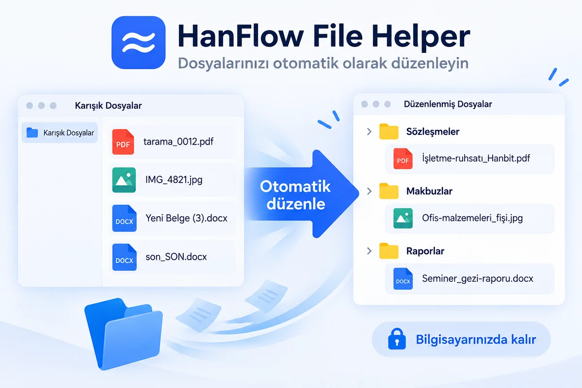 HanFlow Dosya Yardımcısı ana ekranı