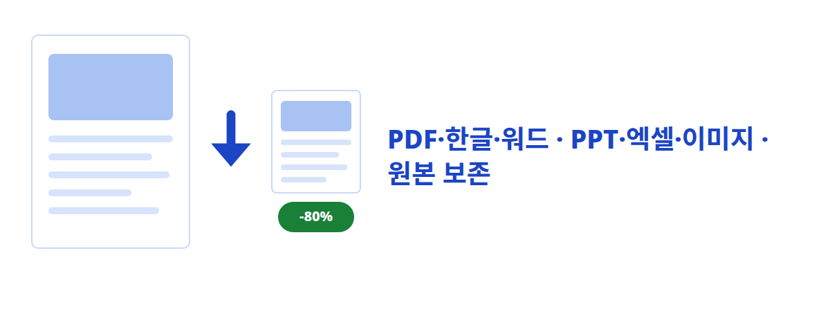 문서 파일 용량 줄이기