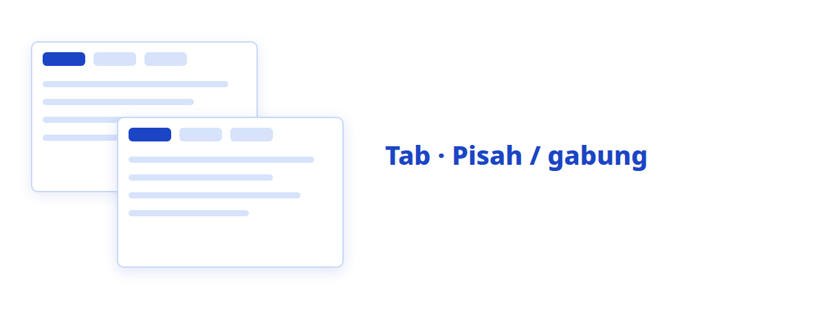 Tab & banyak jendela
