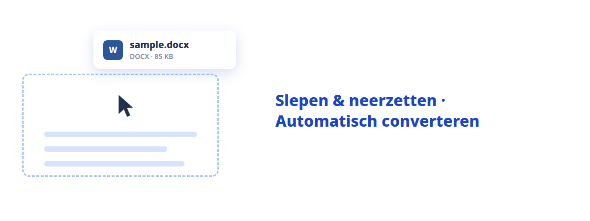Bestand neerzetten, pdf krijgen