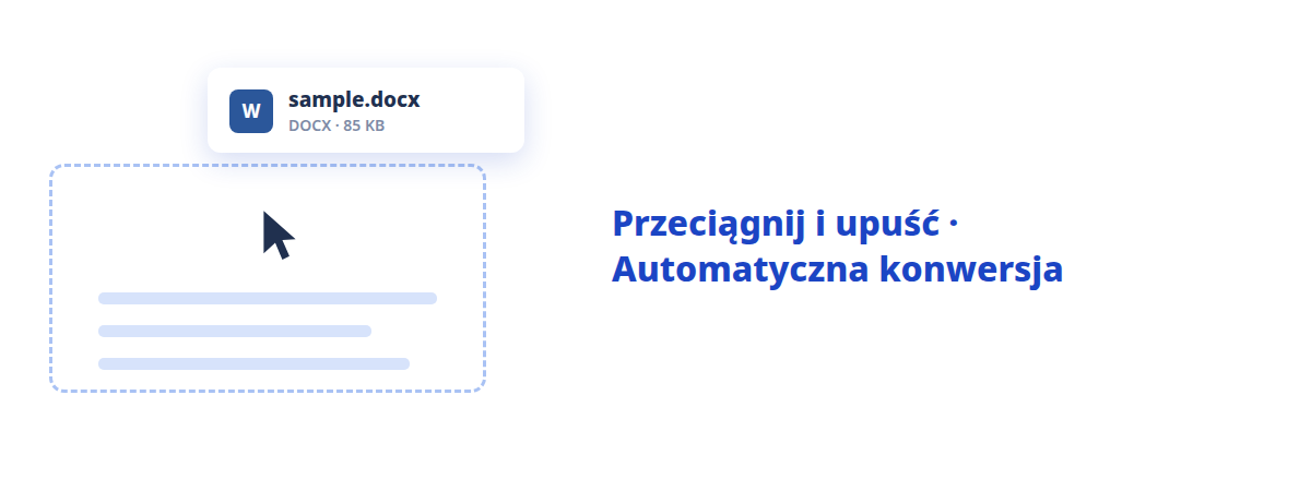 Upuść plik, otrzymaj PDF