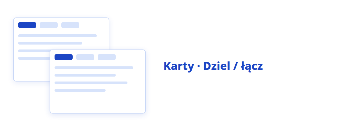 Karty i wiele okien
