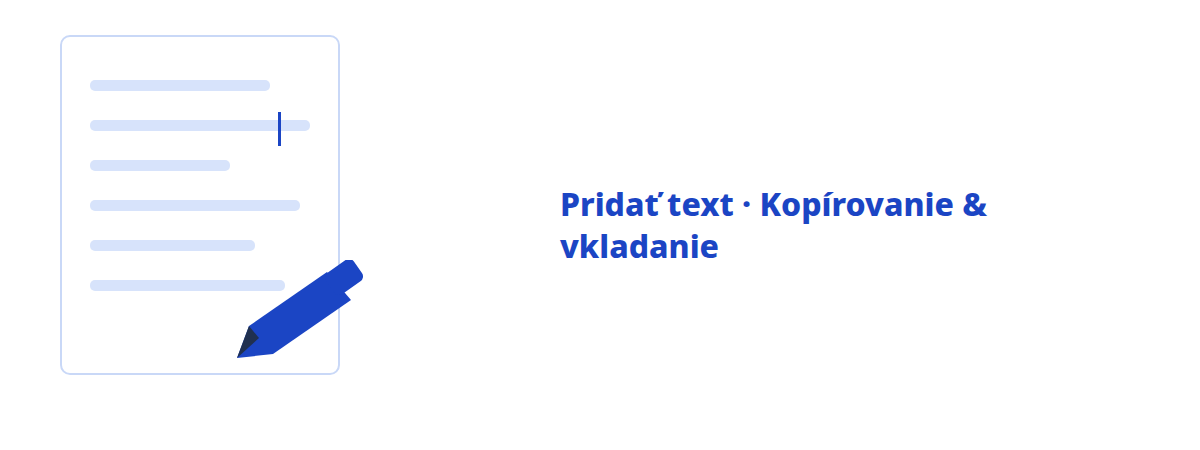 Priama úprava textu