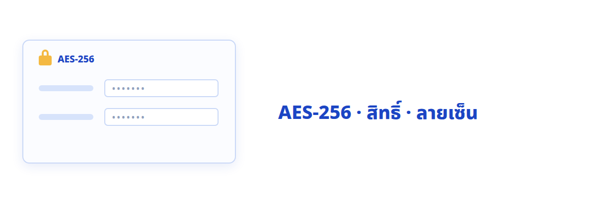 ความปลอดภัย & ลายเซ็น