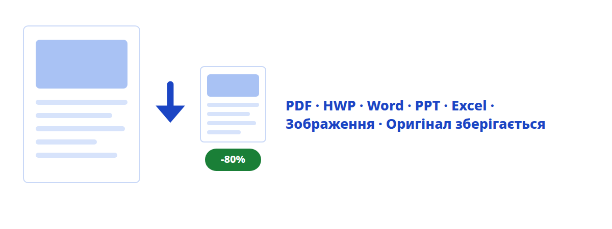 Зменшення розміру документів
