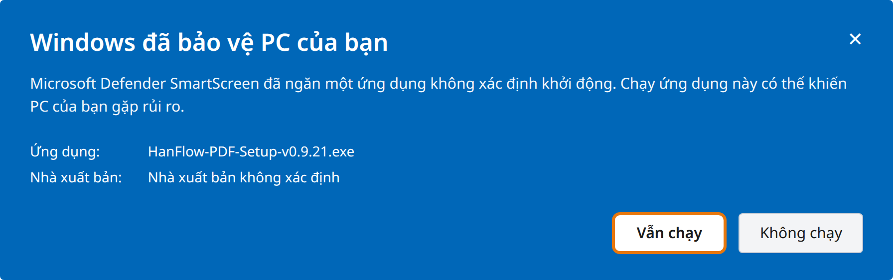 Nhấp Vẫn chạy